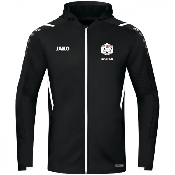 Trainingsjacke Challenge mit Kapuze inkl. Wappen (Initialen optional)