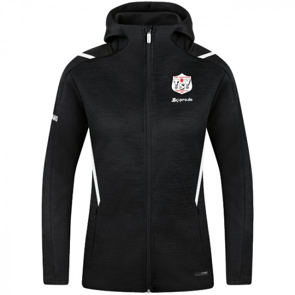 Damen Freizeitjacke Challenge mit Kapuze inkl. Wappen (Initialen optional)